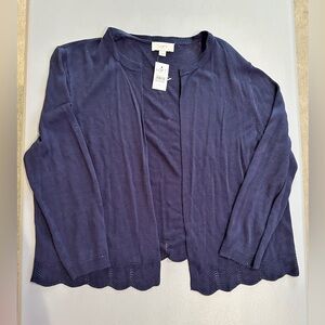 NWT Loft Outlet Navy Shrug
